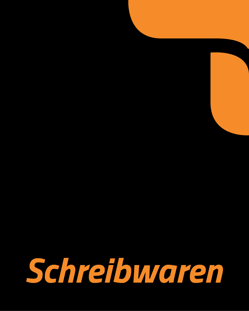 Schreibwaren mit Logo der Hochschule für Technik und Kommunikation für Studium und Büro.